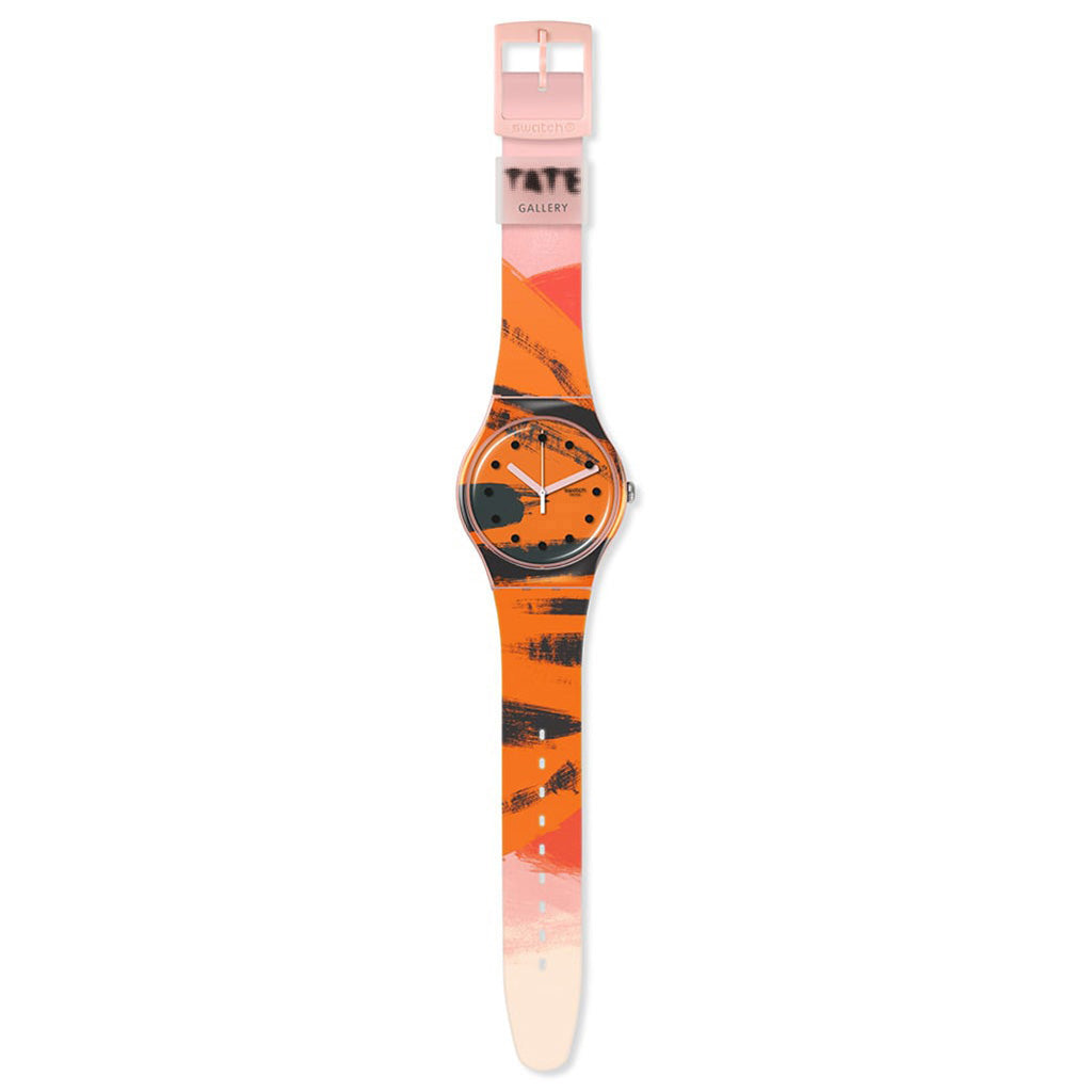 BARNS-GRAHAM'S ORANGE AND RED ON PINK