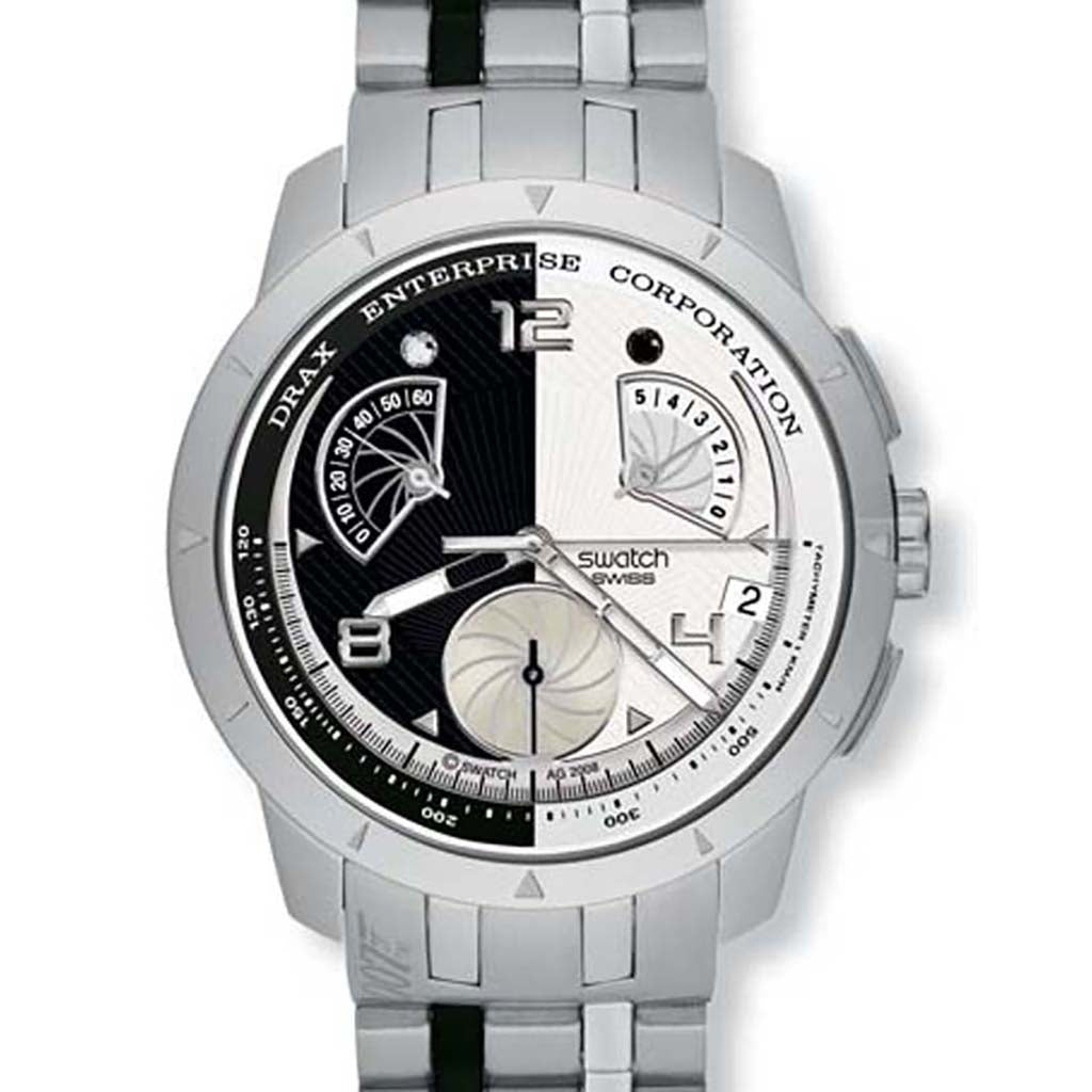 Swatch Irony Retrograde Chrono Moonraker / Hugo Drax YRS410G