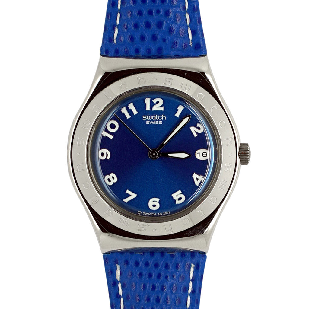 Swatch Irony Medium ASSOLUTAMENTE BLU - Leder YLS422GC