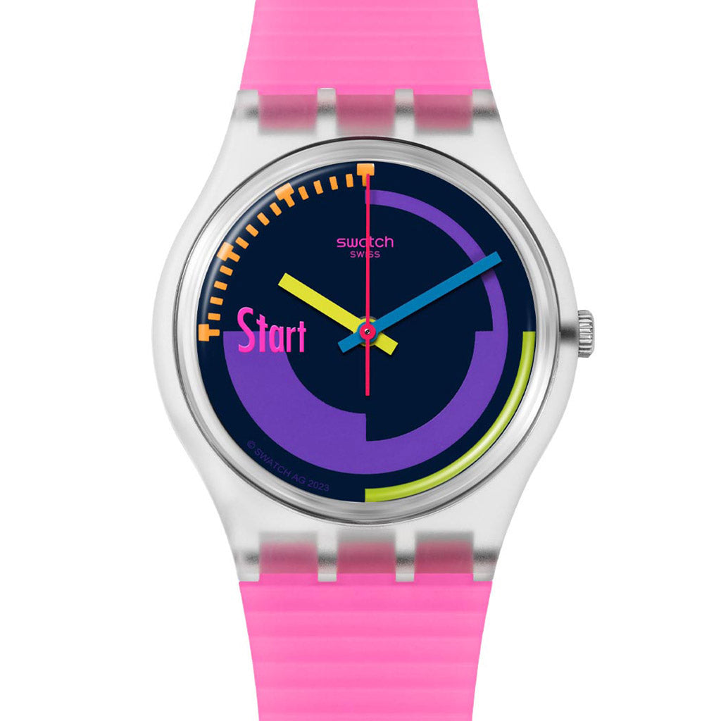 Swatch Gent Biosourced SWATCH NEON PINK PODIUM SO28K111