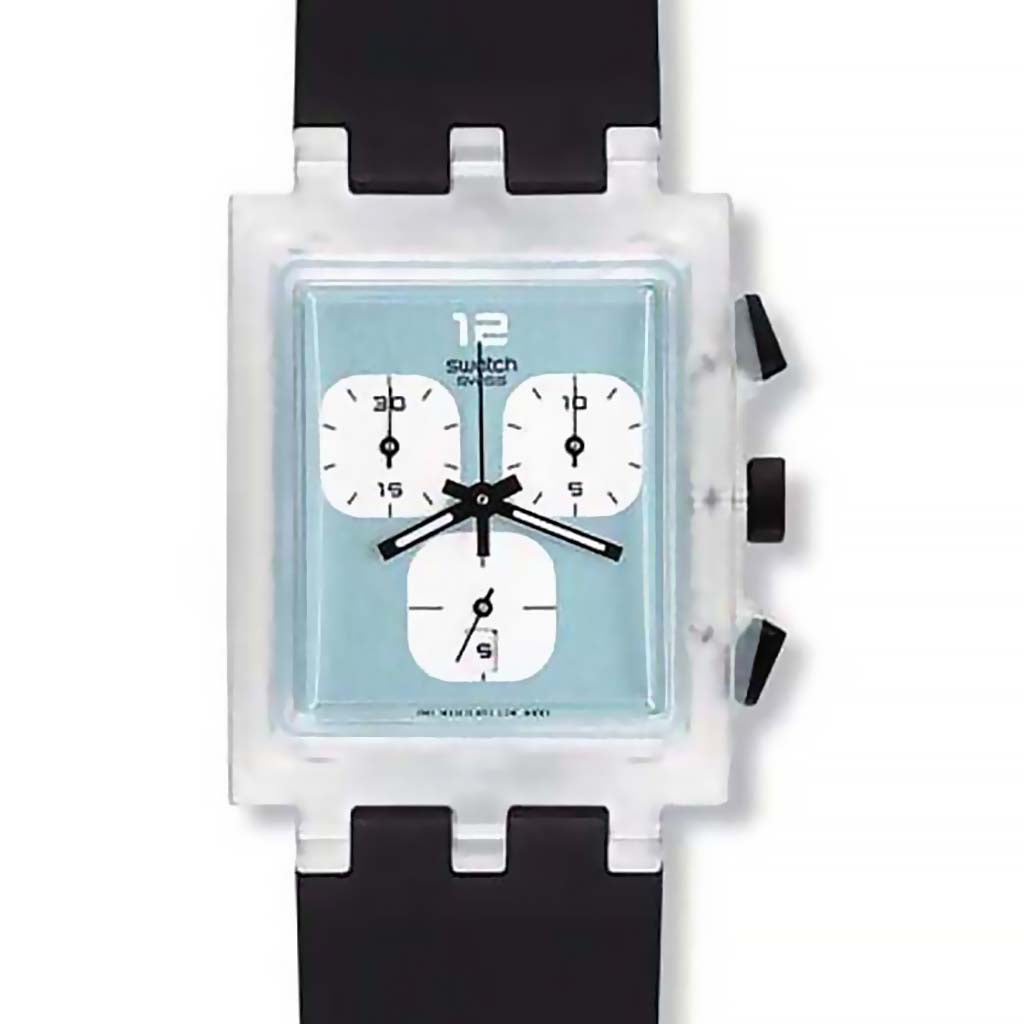 Swatch Square Chrono After Burner SUEK402