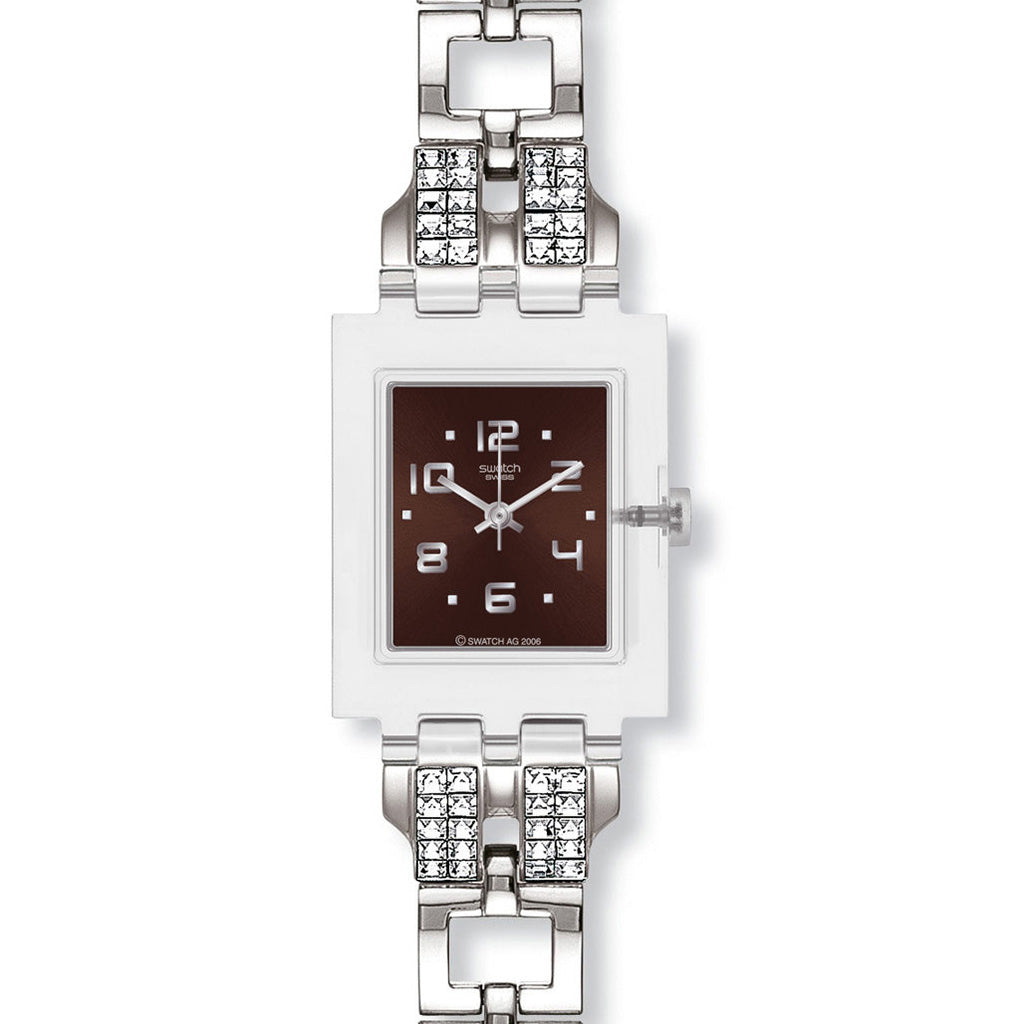 Swatch Square Be Found Brown SUBM102CG