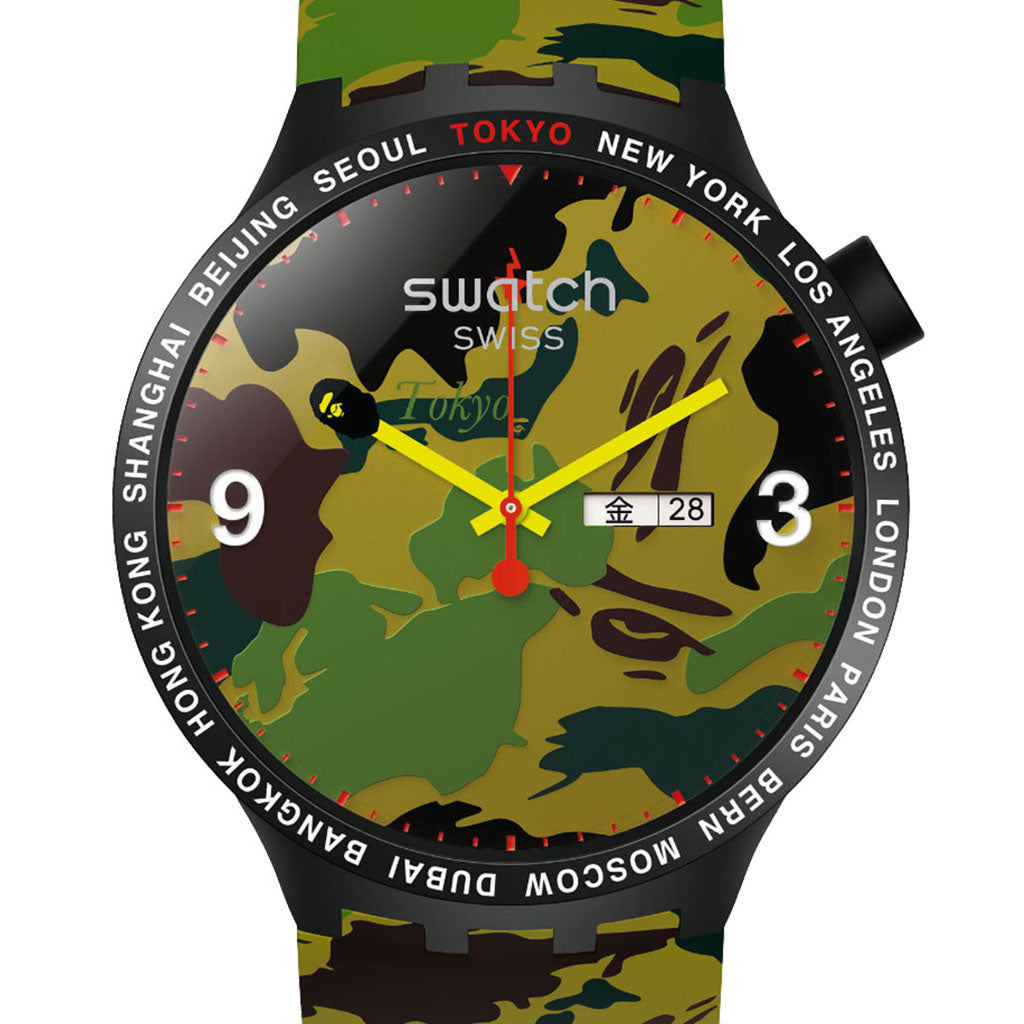 Swatch x Bape Big Bold Bape Tokyo Edition - Limitiert SO27Z705S