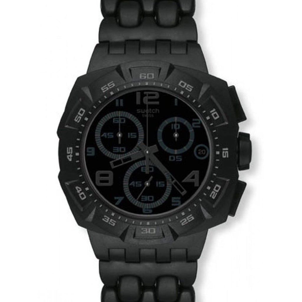 Swatch New Chrono Plastic BLACK DUNES GREY SUIB413