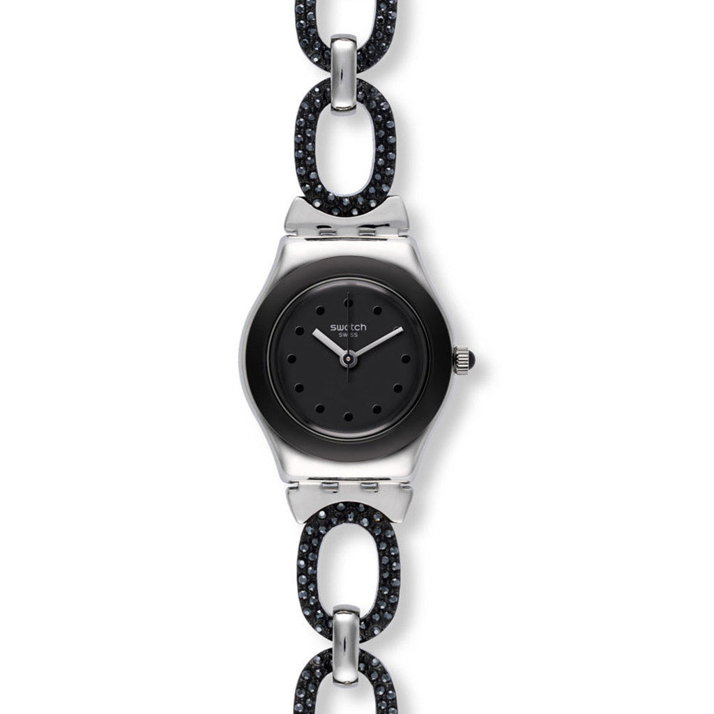 Swatch Irony Lady Black Glitter YSS293G