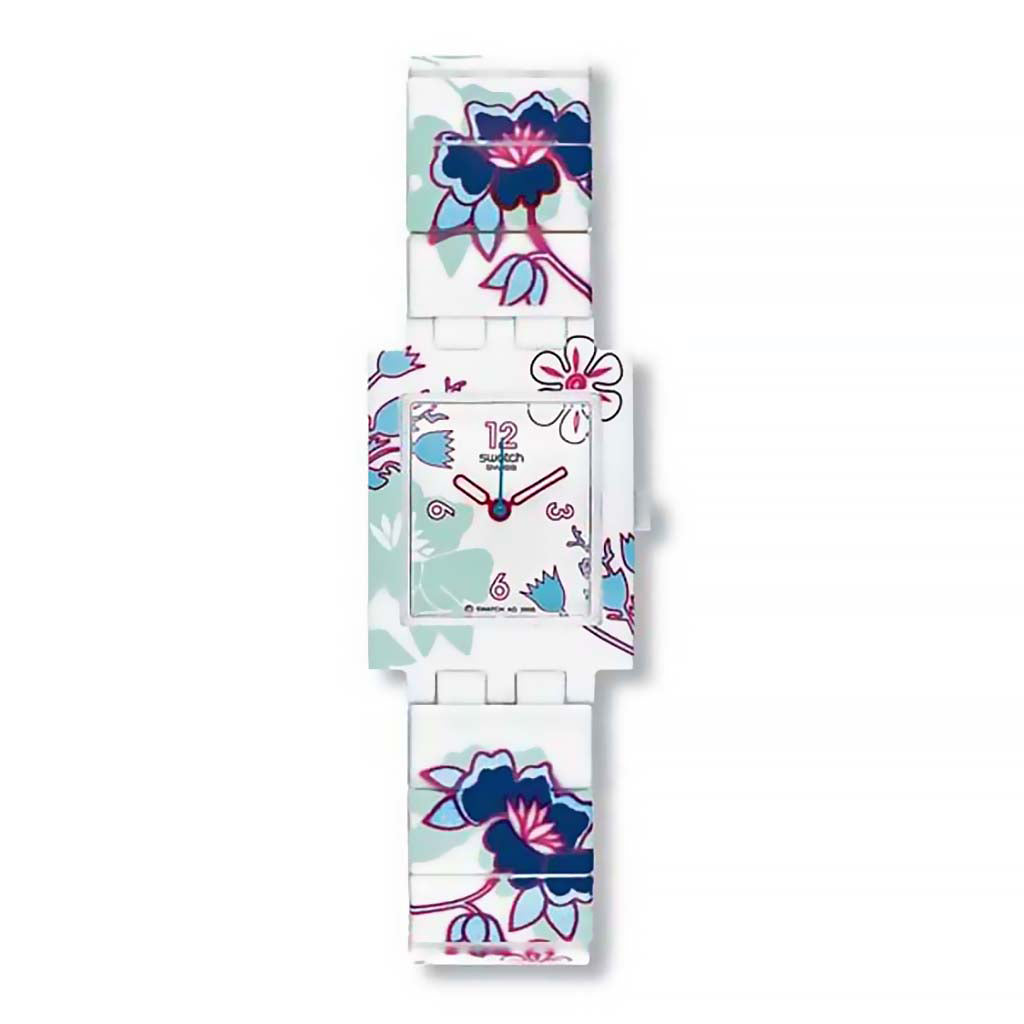 Swatch Square Caged Hibiscus SUBW105A/B