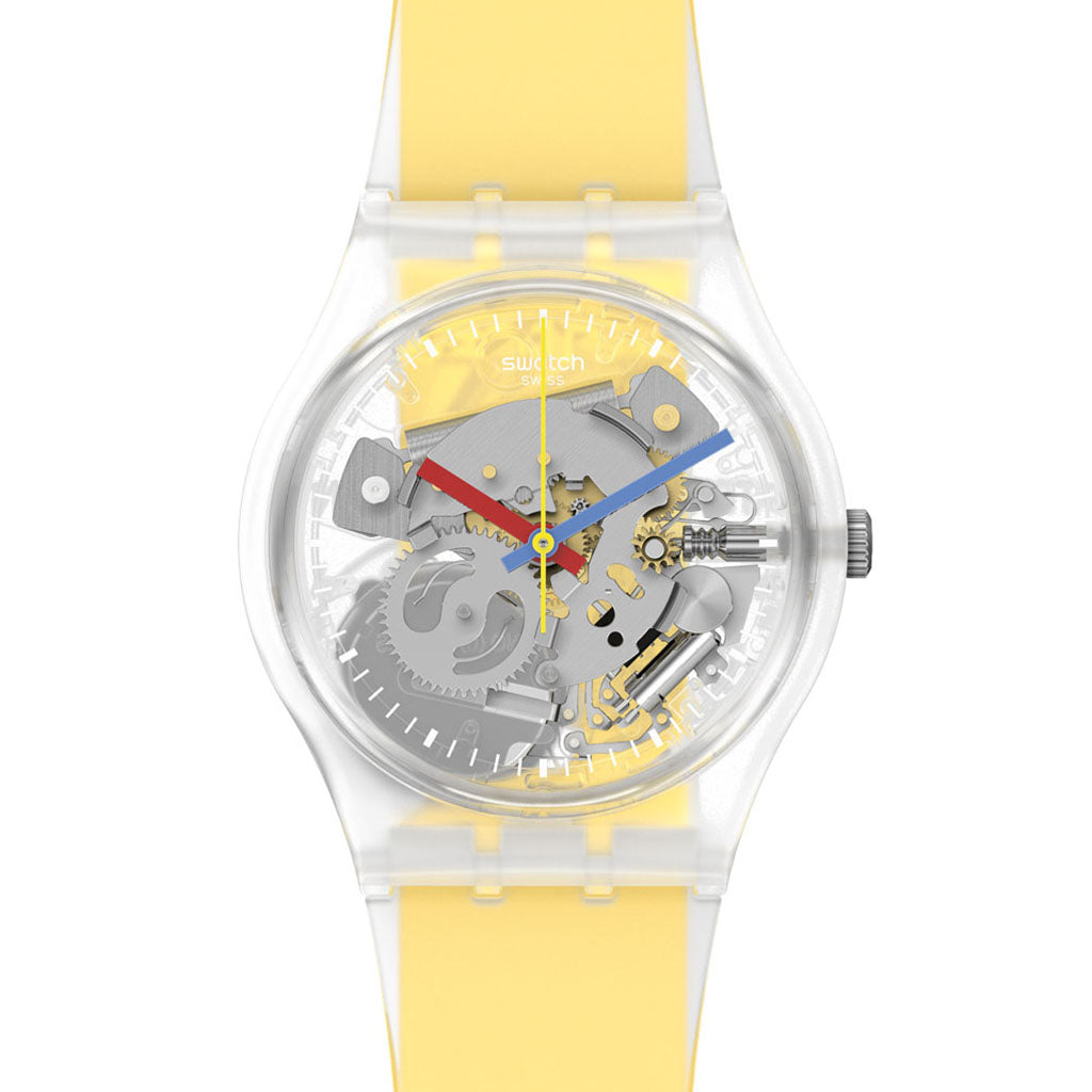 Swatch Gent Clearly Yellow Striped GE291