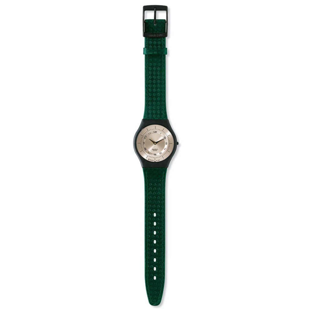 DAMIER SUR PEAU VERT