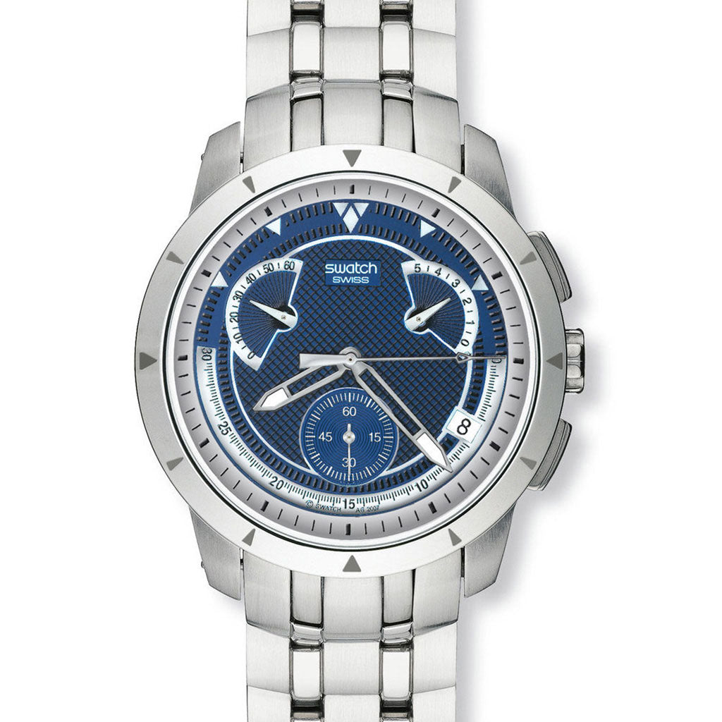 Swatch Irony Retrograde Chrono Dark Steel YRS400G