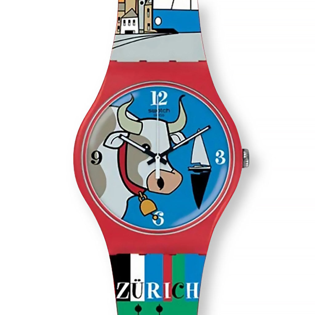 Swatch New Gent Destination Zürich Schweiz Special Scènes de Zuri SUOZ254