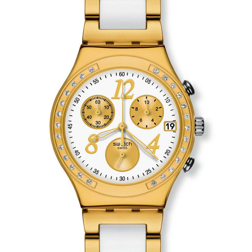 Swatch Irony Chrono DREAMWHITE YELLOW YCG407G