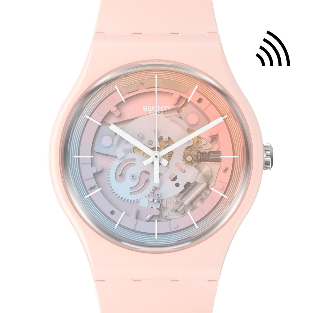 Swatch New Gent Bioceramic Fleetingly Pink Pay! SO32P103-5300