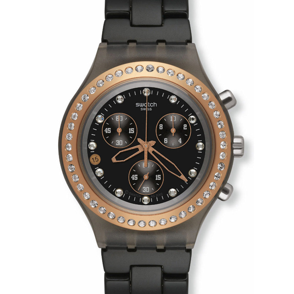 Swatch Irony Diaphane Chrono FULL BLOODED STONEHEART BLACK SVCM4008AG