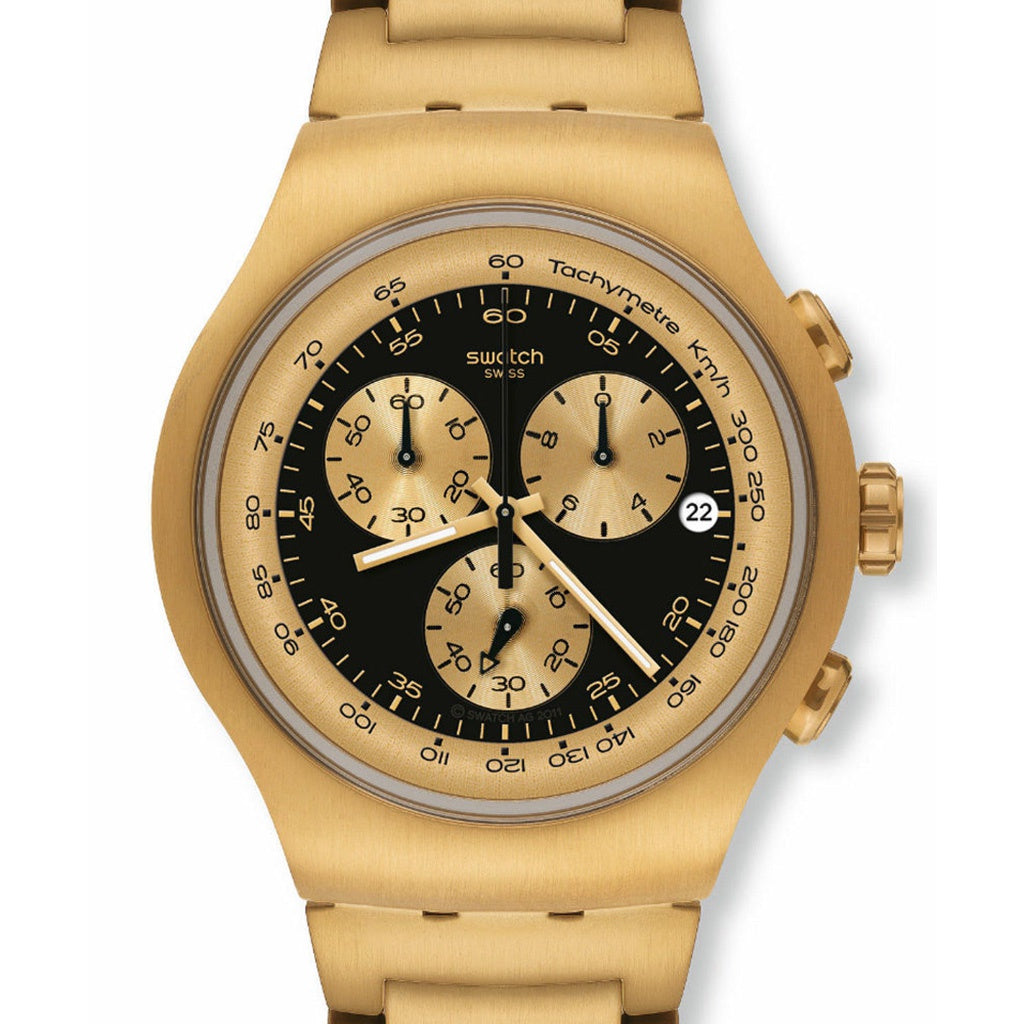 Swatch Irony The Chrono GOLDEN BLOCK BLACK YOG403G