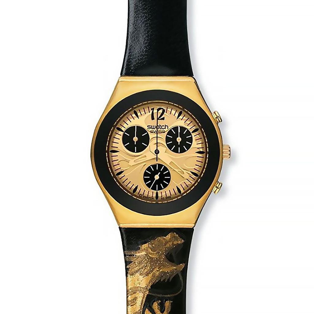 Swatch Irony Midi Chrono Golden Flame (YMG101PU)