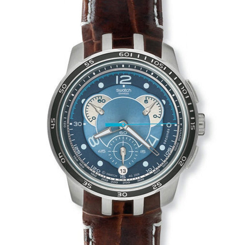 Swatch Irony Retrograde Chrono Ice Border Too YRS416C