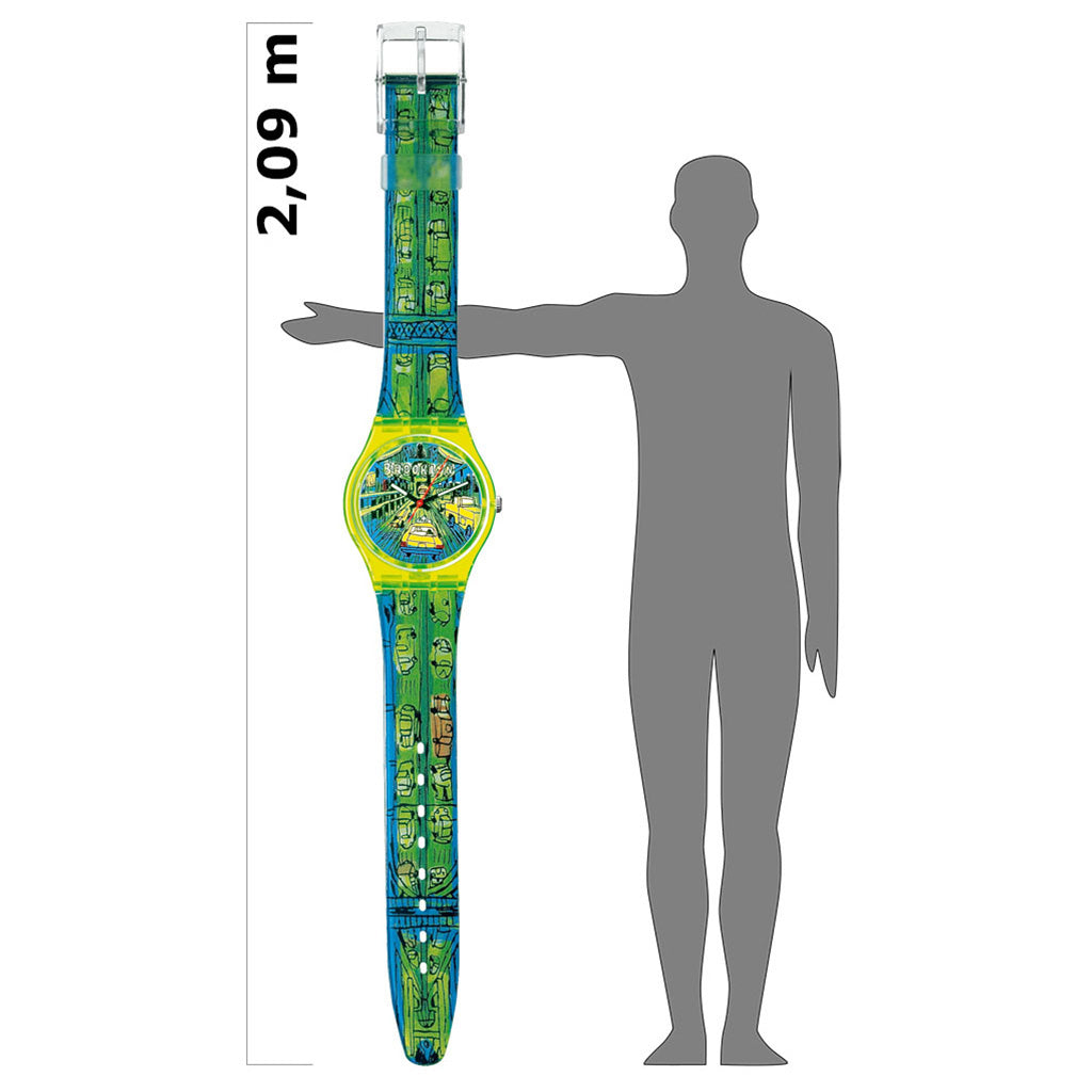 Maxi Swatch Wanduhr Maxi Passage To Brooklyn MGJ120