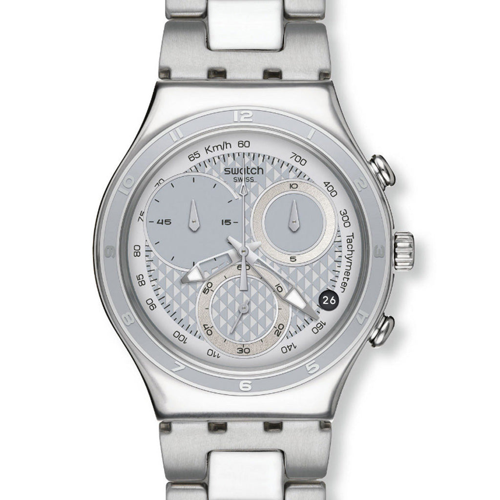 Swatch Irony Chrono OBLIQUE END SILVER YCS549G
