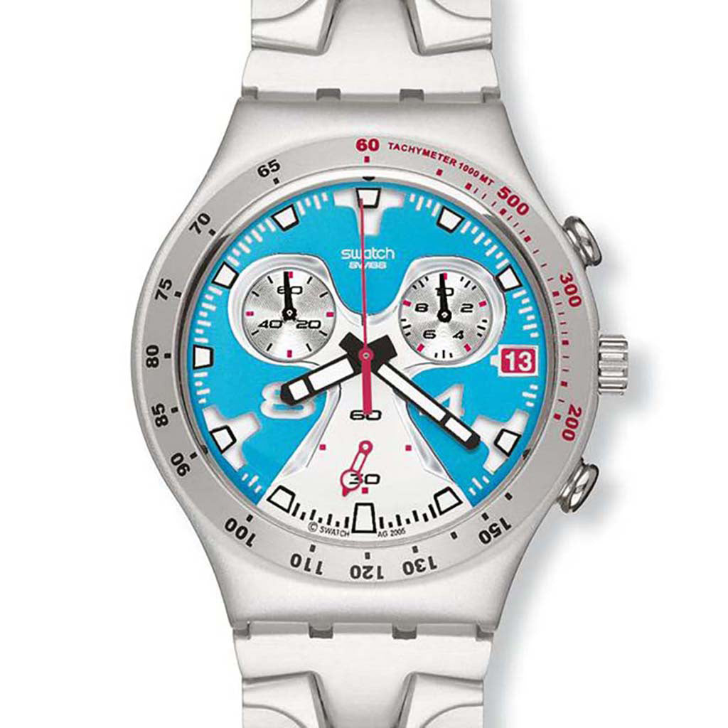 Swatch Irony Chrono Oleada Azul YCS4040AG