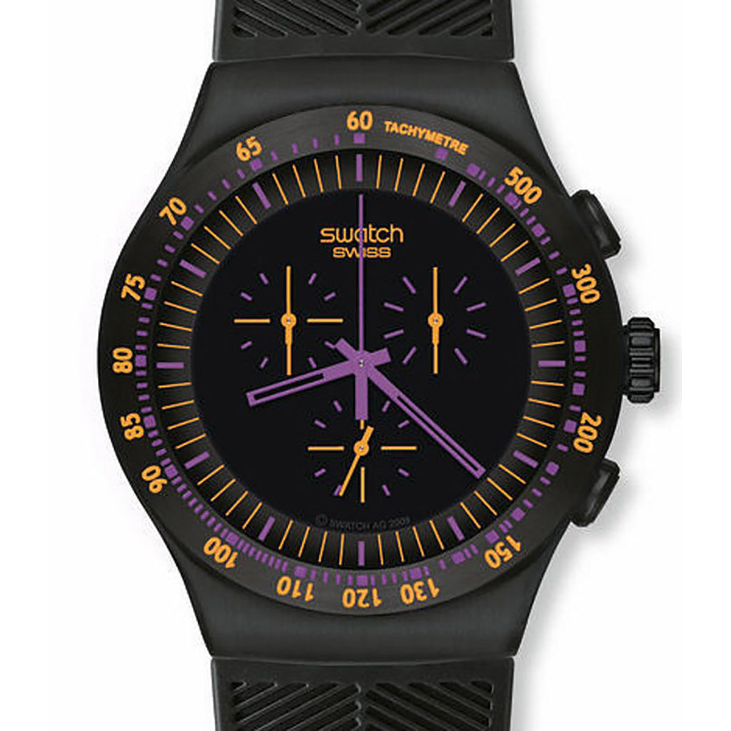 Swatch Irony The Chrono Purple in Dark YOB102