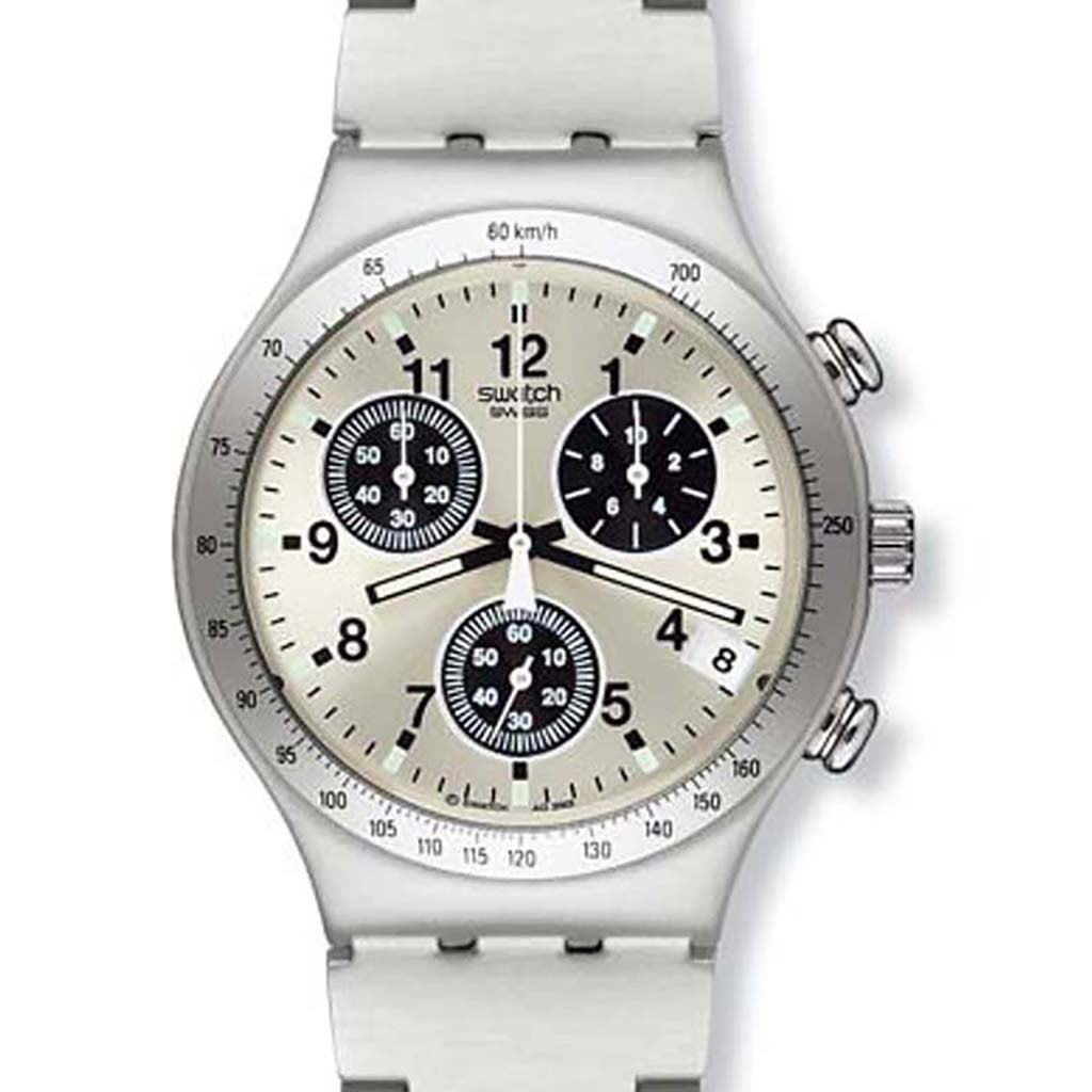Swatch Irony Chrono Silver Drizzle YCS4028AG