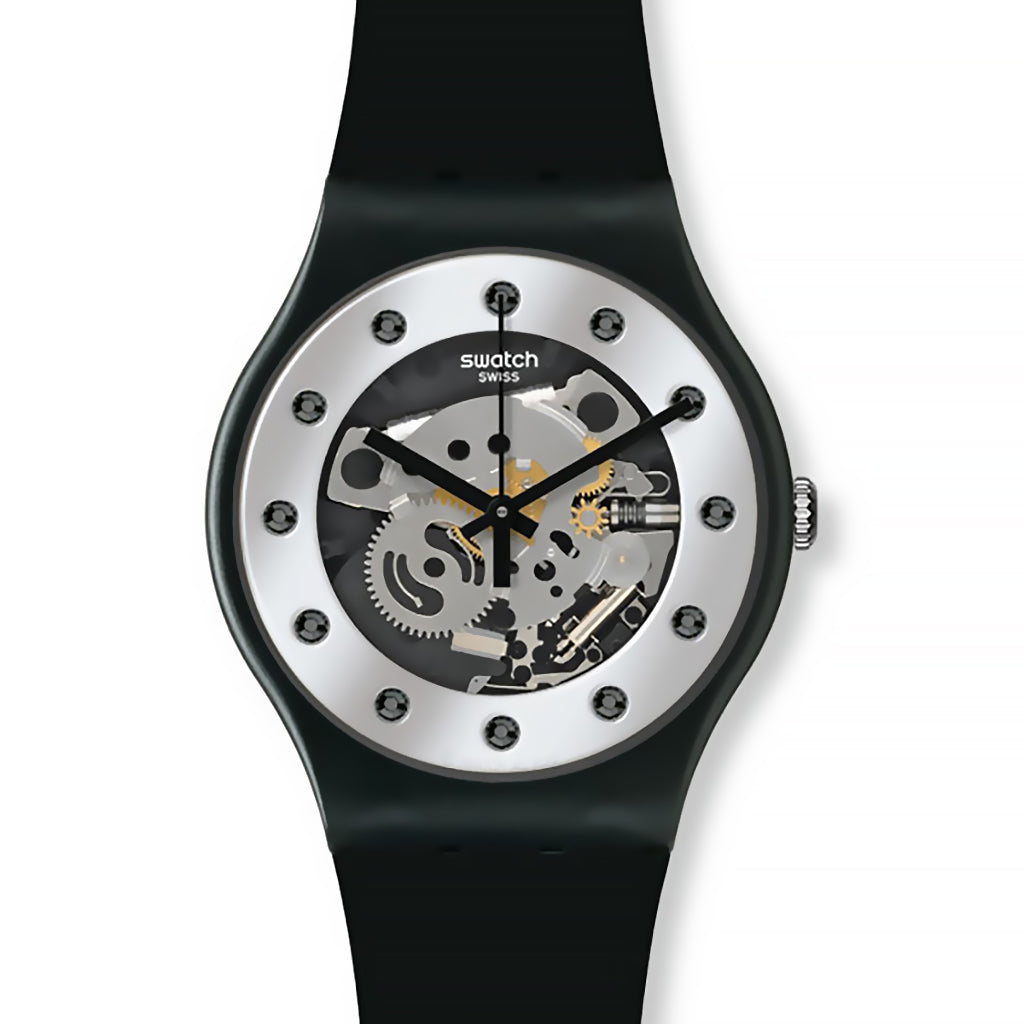 Swatch New Gent X-Mas Special SILVER GLAM SUOZ147