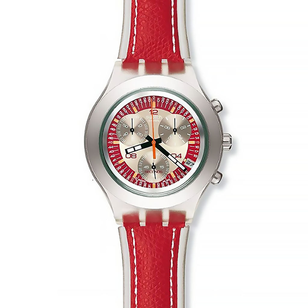 Swatch Irony Diaphane Chrono Suncherry SVCK4025PU