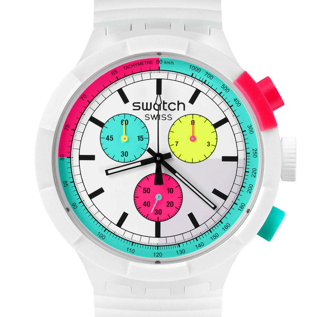 Swatch Big Bold Chrono Swatch The Purity Of Neon SB06W100