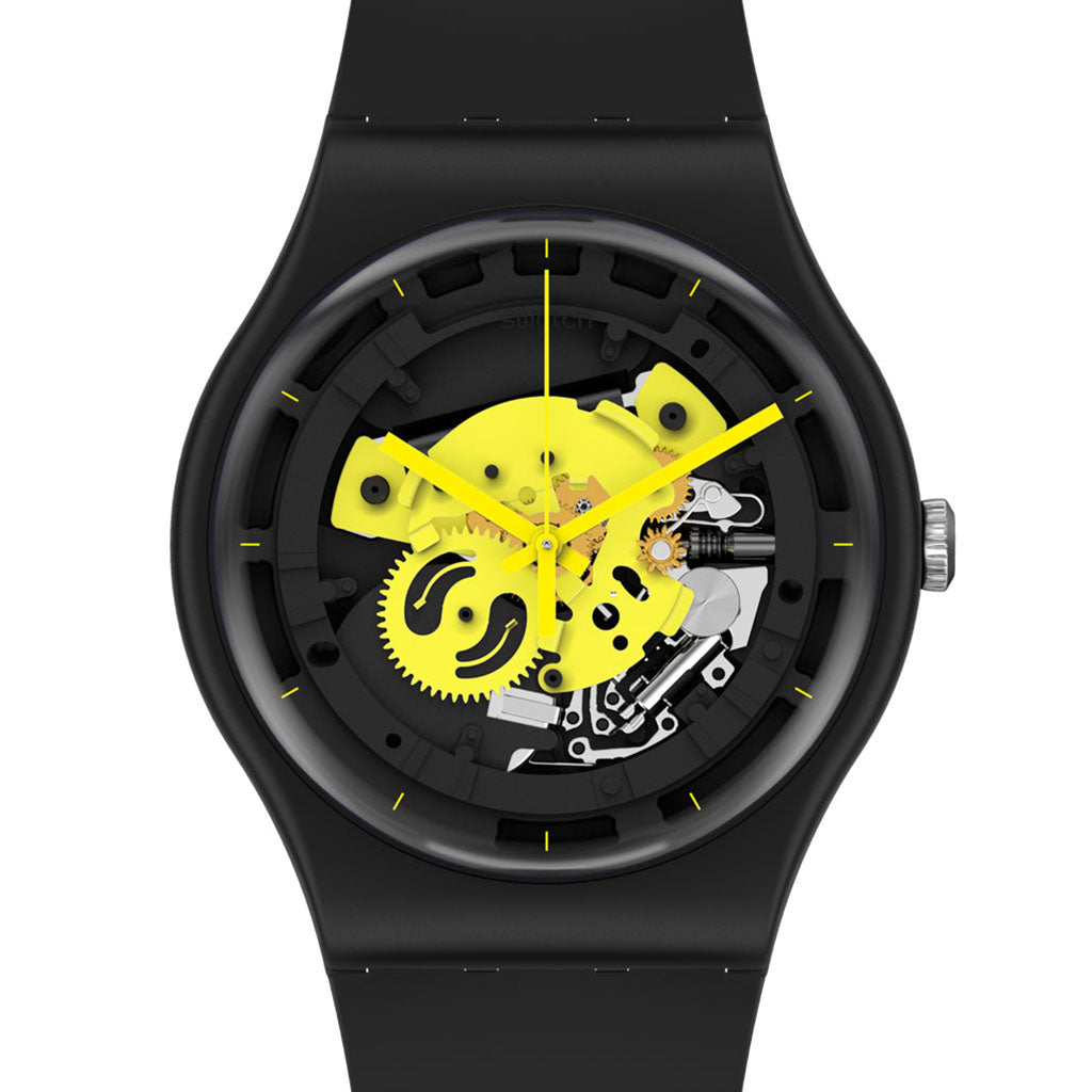Swatch New Gent Bioceramic Time To Yellow Big SO32B111