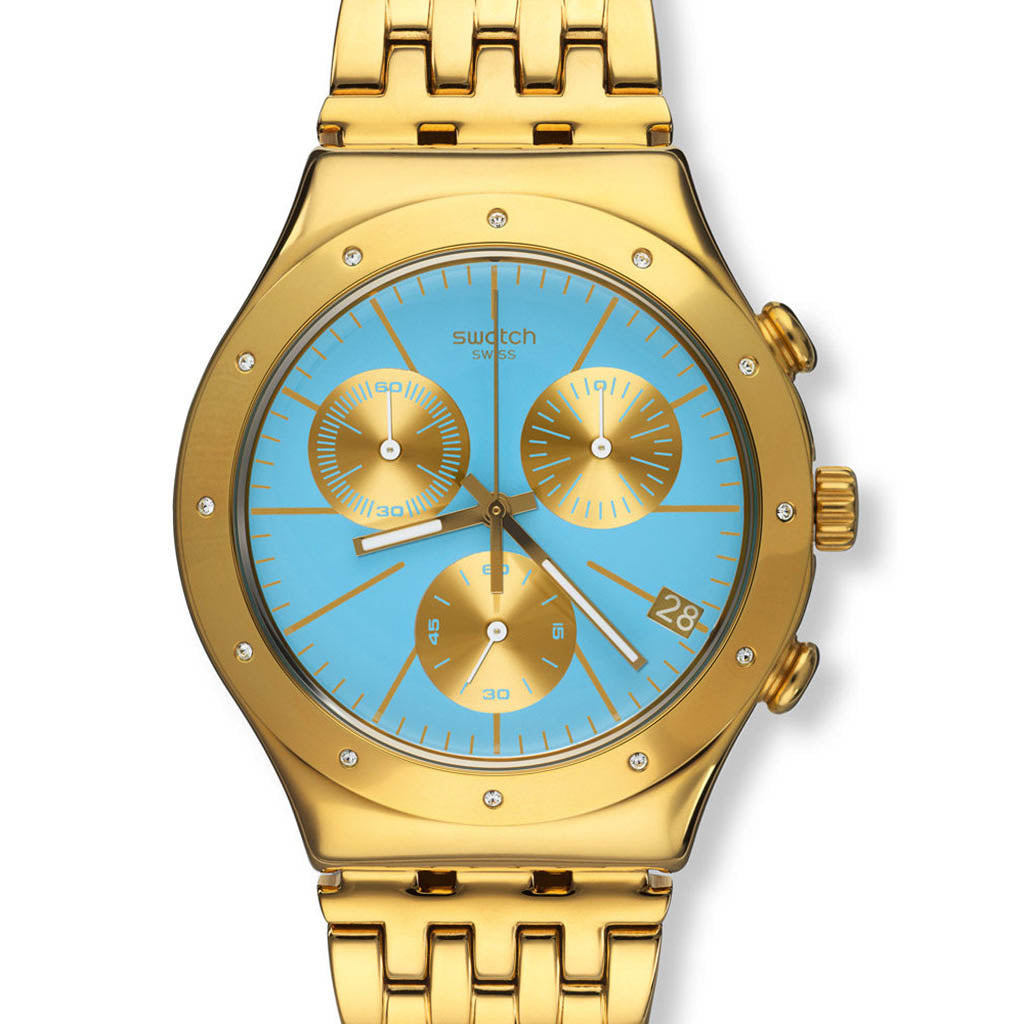 Swatch Irony Chrono Turchesa YCG413G