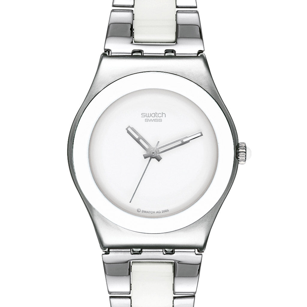 Swatch Irony Medium White Ceramic YLS141G