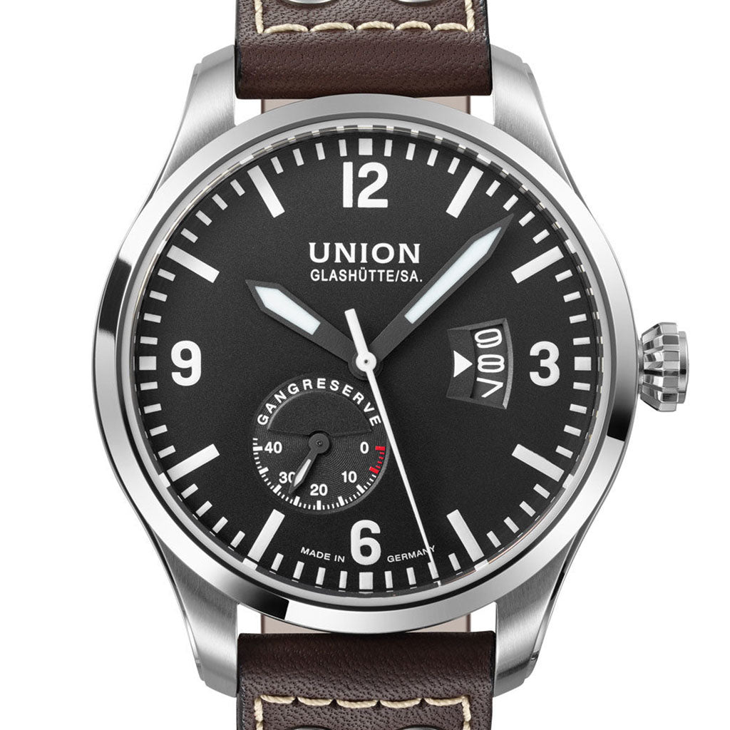 Union Glashütte/Sa. Belisar Pilot Gangreserve D002.624.16.057.00