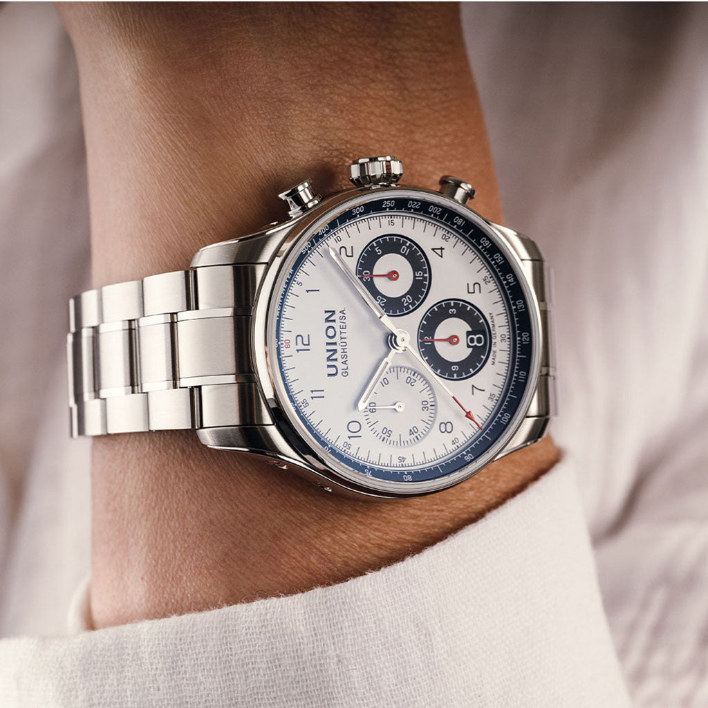 Belisar Chronograph 40 mm Silver-White