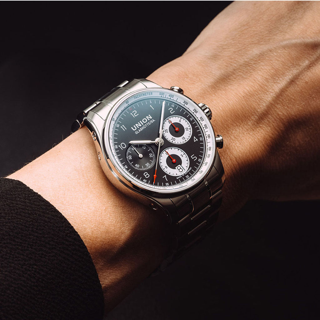 Belisar Chronograph 40 mm Silver-Black