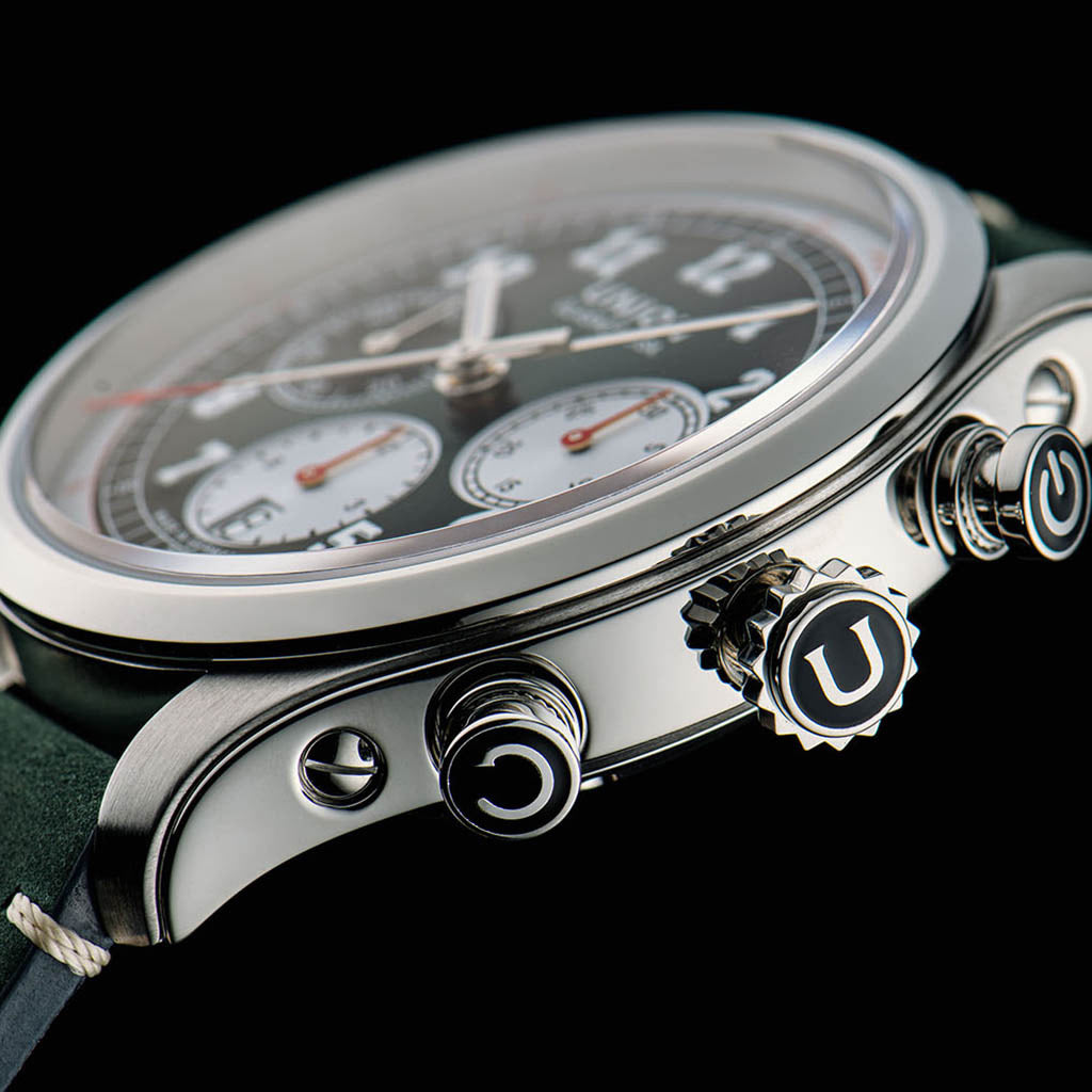 Belisar Chronograph Green Leather Green