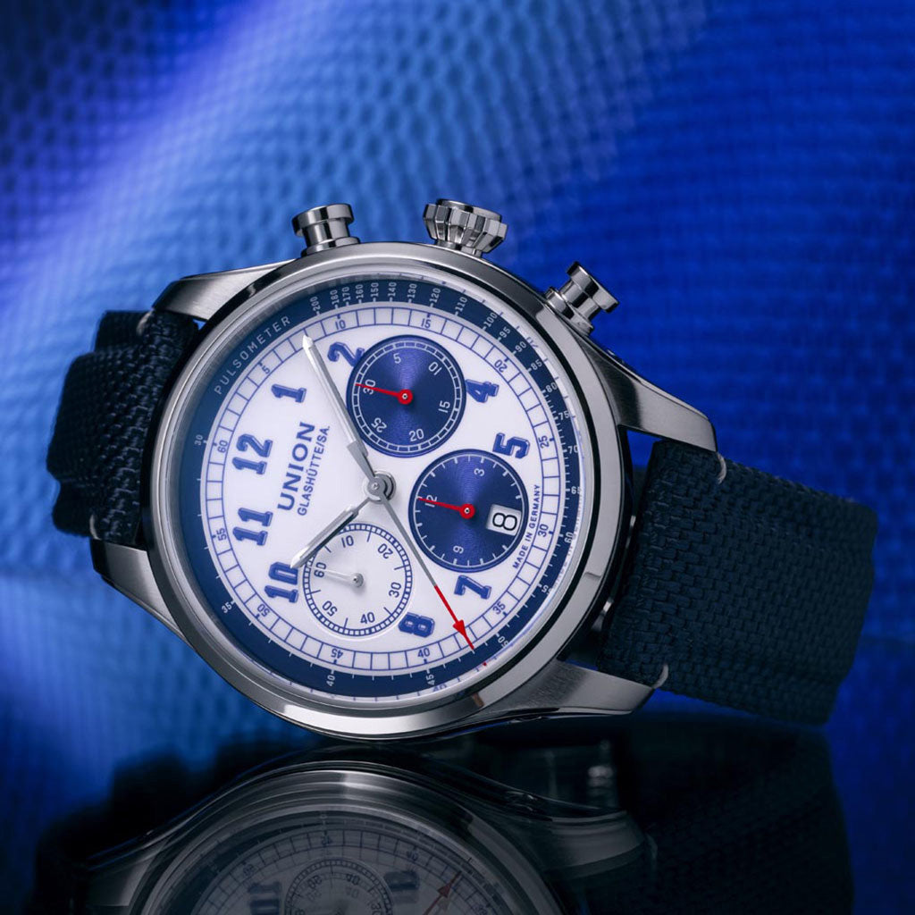 Belisar Chronograph Blue Textilarmband Blau
