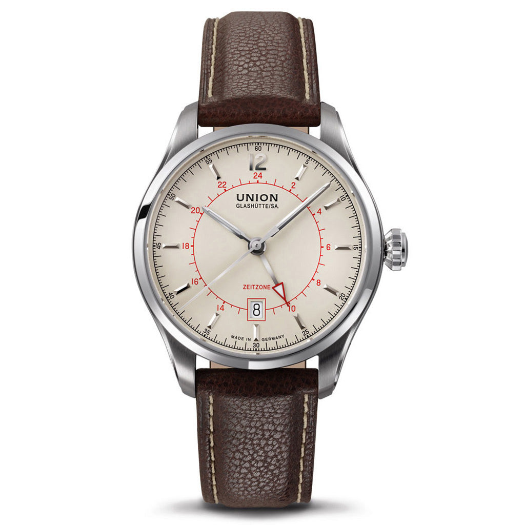 Belisar Time Zone Ivory Leather Brown