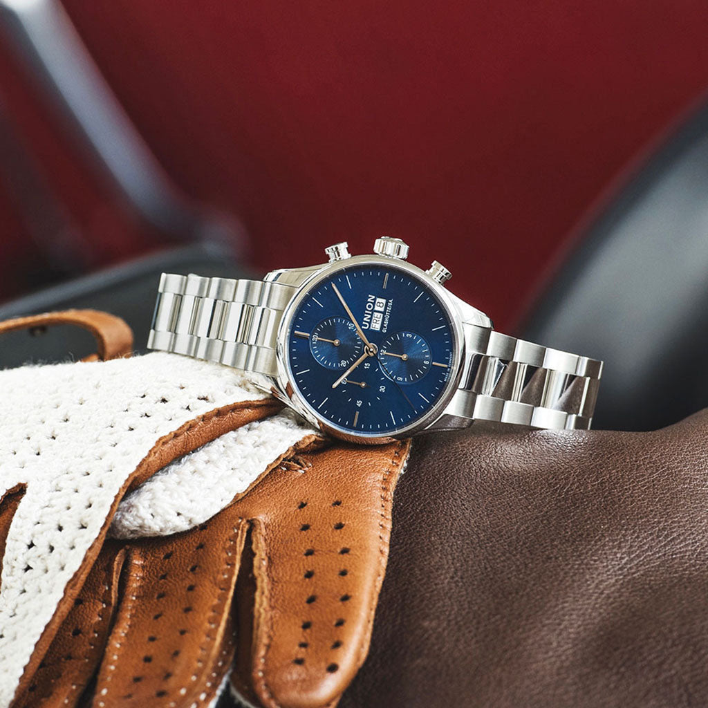 Viro Chronograph Blue Stainless Steel