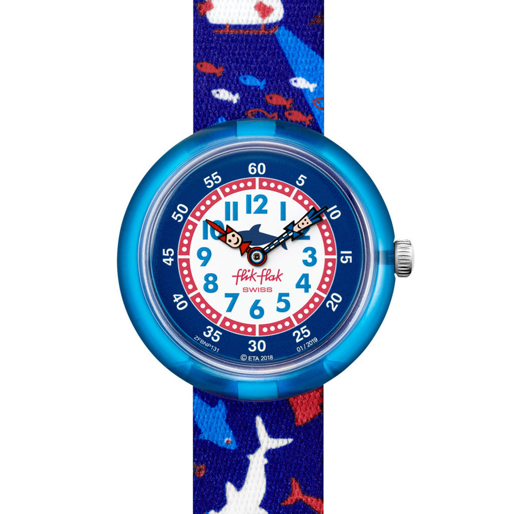 Flik Flak Kinderuhr Deep Water FBNP131