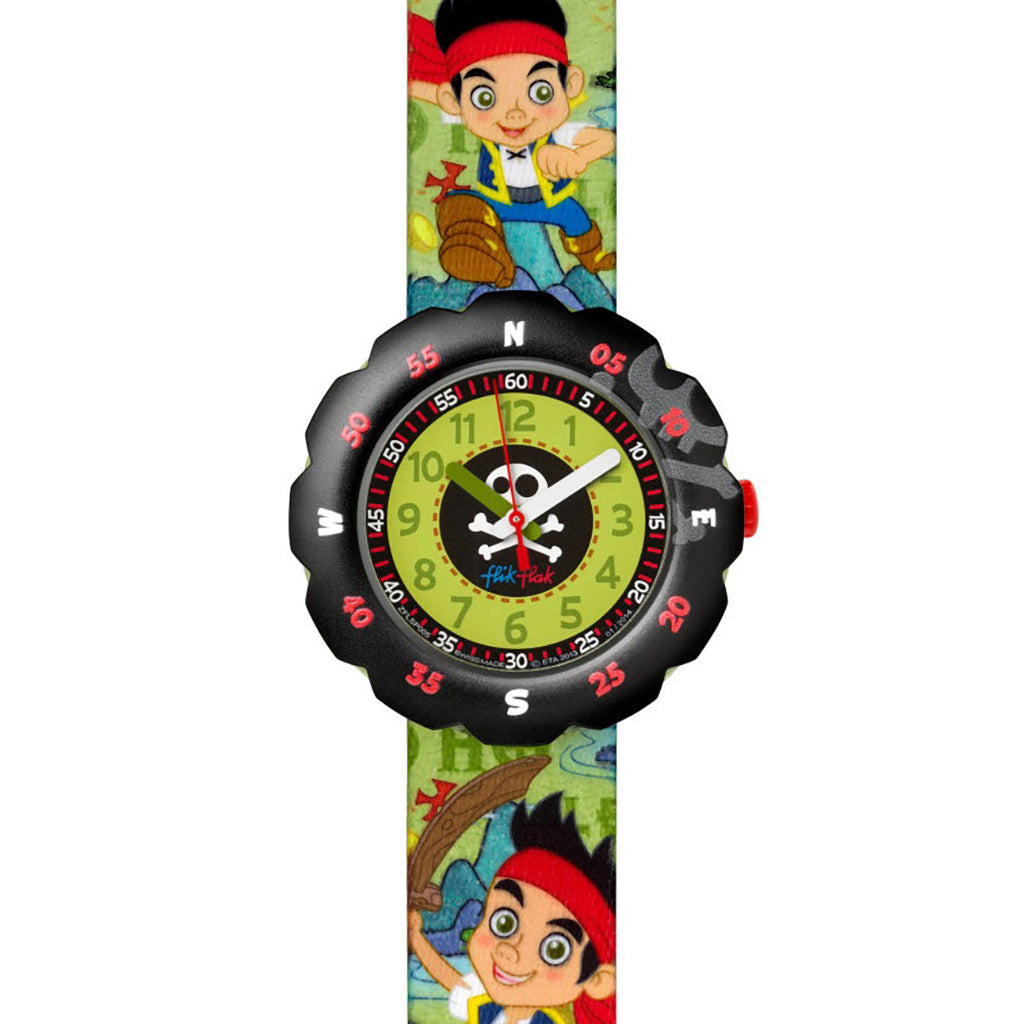 Swatch Flik Flak DISNEY'S JAKE AND THE NEVER LAND PIRATES FLSP005