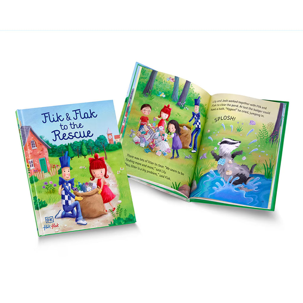 Flik Flak Gift Packaging with the book Flik & Flak To The Rescue FGP003-EN