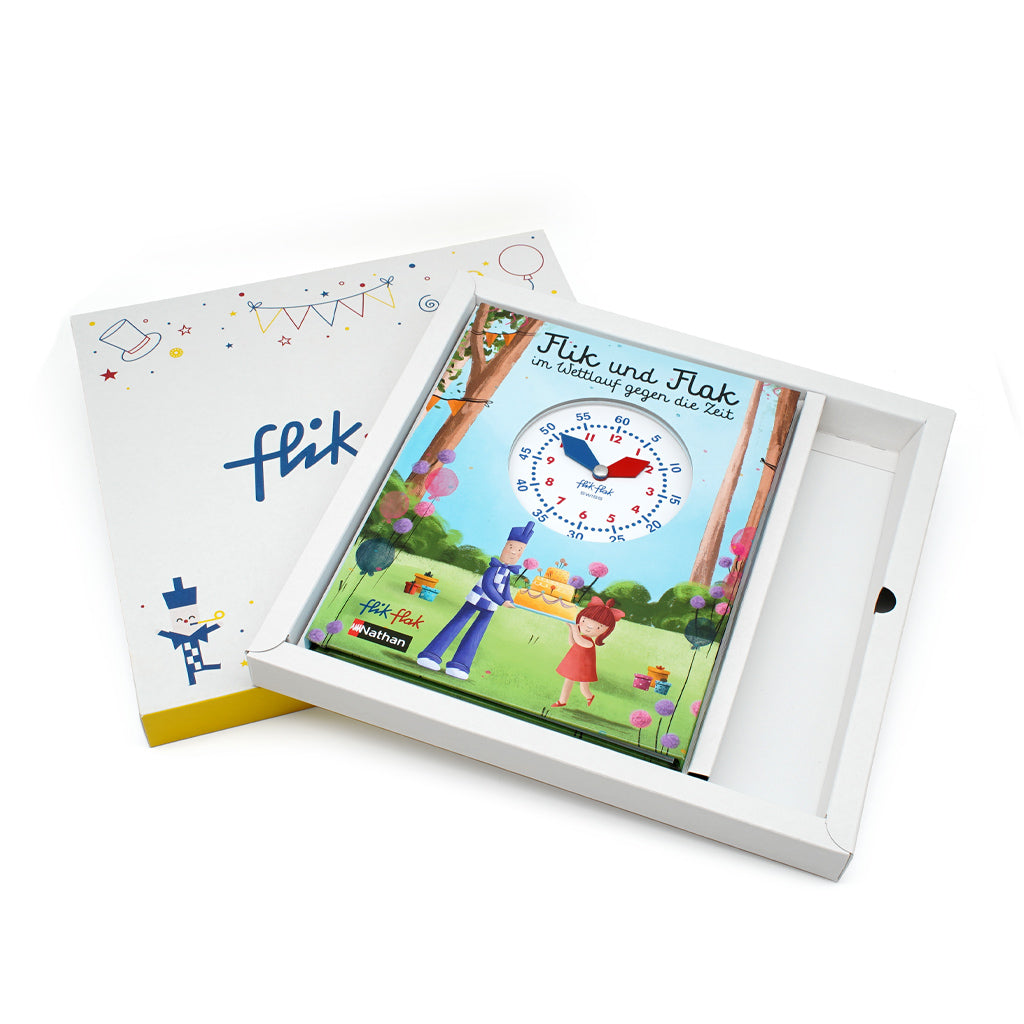 Flik Flak Gift Packaging with the book Flik & Flak To The Rescue FGP003-EN