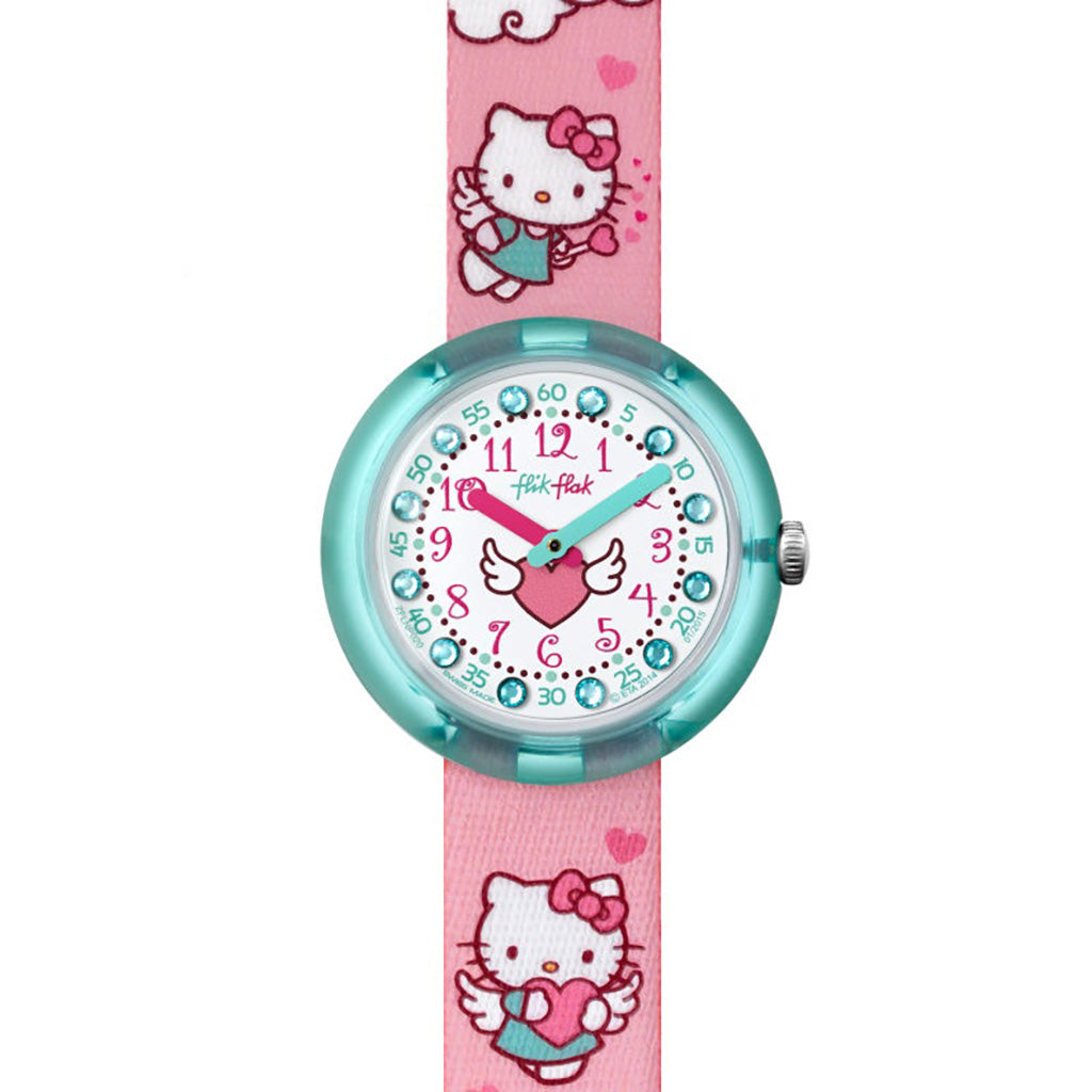 Swatch Flik Flak HELLO KITTY CUPIDO FZFLNP020