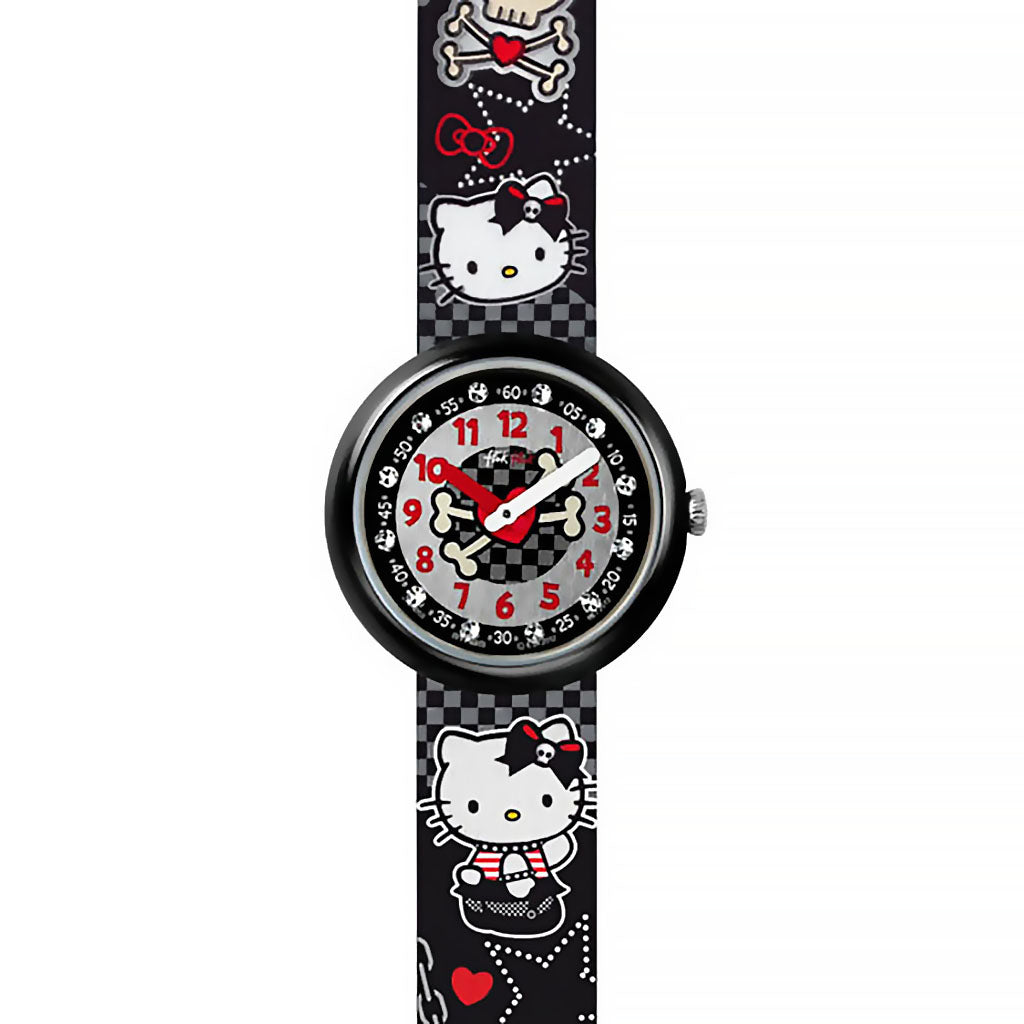 Swatch Flik Flak HELLO KITTY GOTHIC FLN059