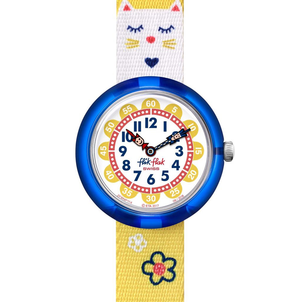 Flik Flak Kinderuhr Jumping Cat FBNP114