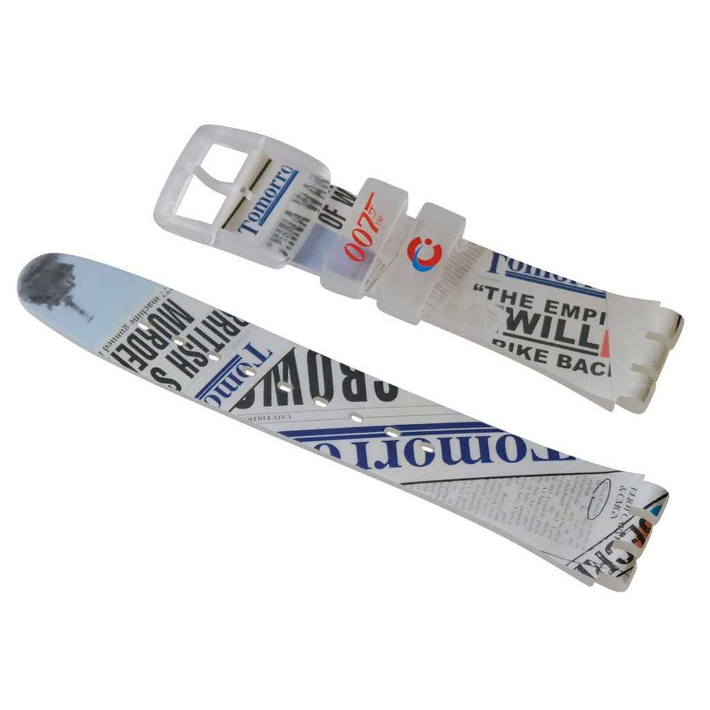 Swatch Ersatzband ELLIOT CARVER / TOMORROW NEVER DIES ASUJK138