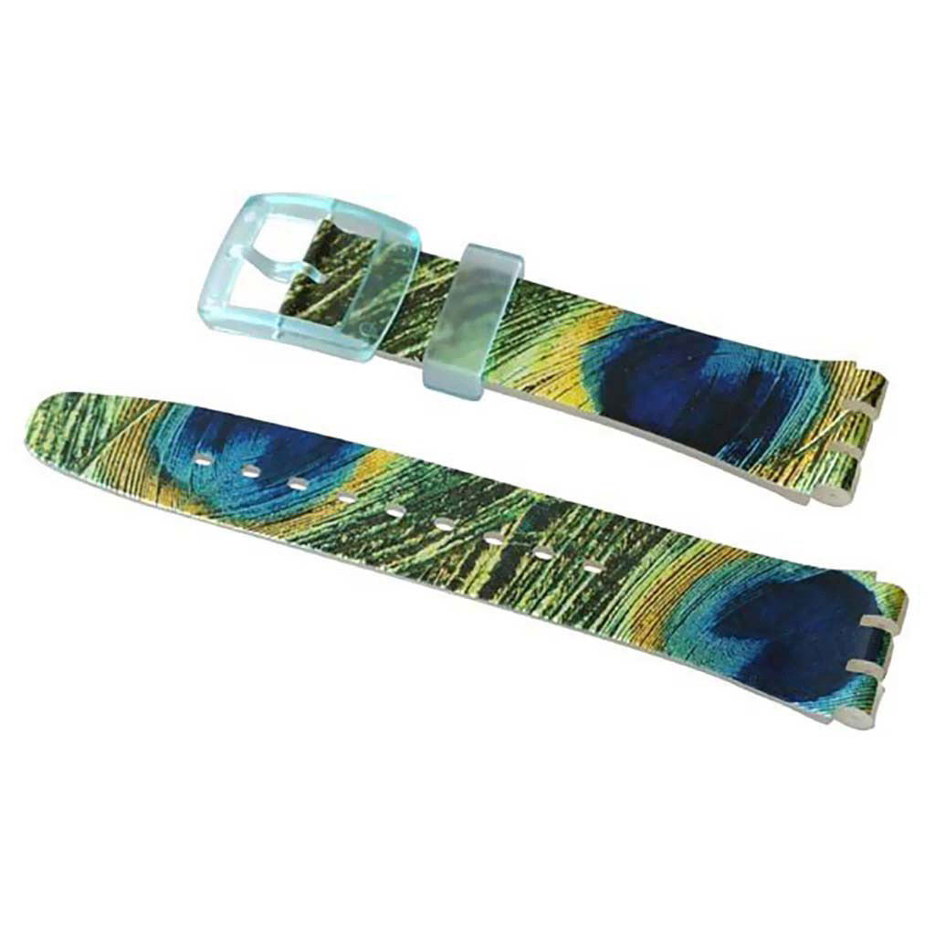 Swatch Ersatzband PFAUENAUGE ASUJS100