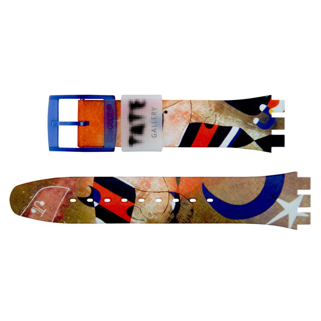 Swatch New Gent Ersatzband MIRO'S WOMAN & BIRD IN THE MOONLIGHT ASO29Z136