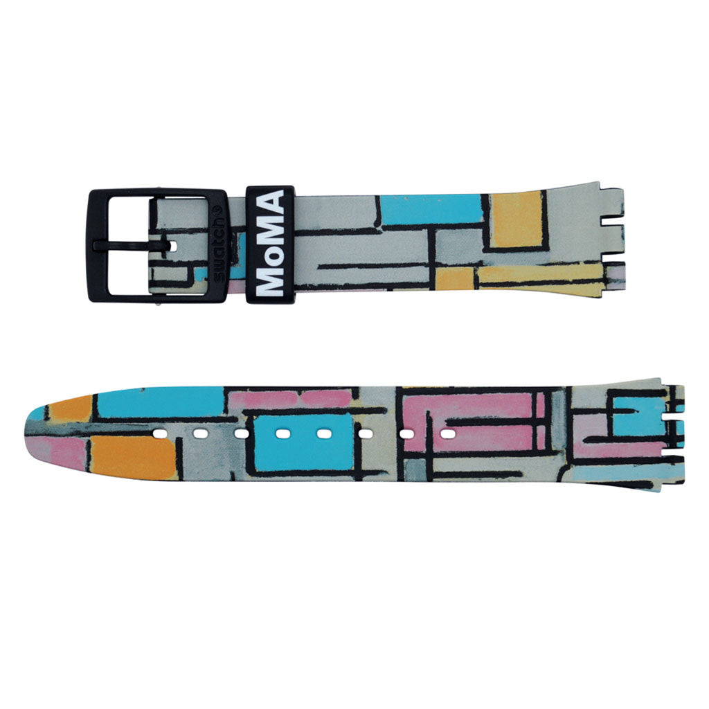 Swatch Ersatzband Composition in Oval With Color Planes 1 AGZ350