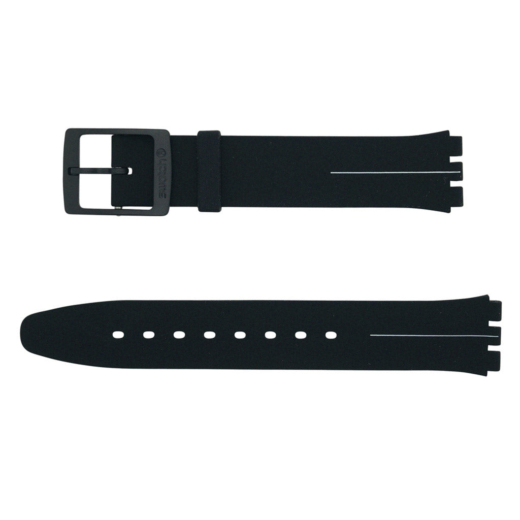 Swatch Ersatzband My Silver Black ASFB145